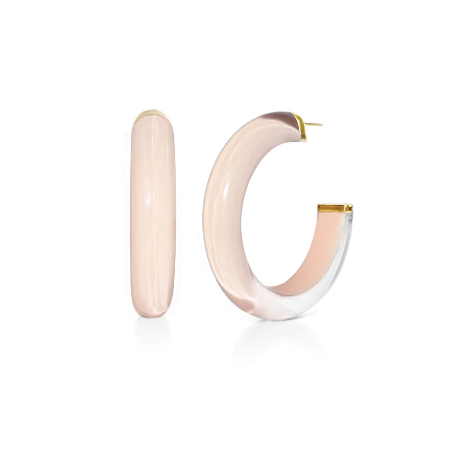 ballerina slipper illusion hoops with glitter