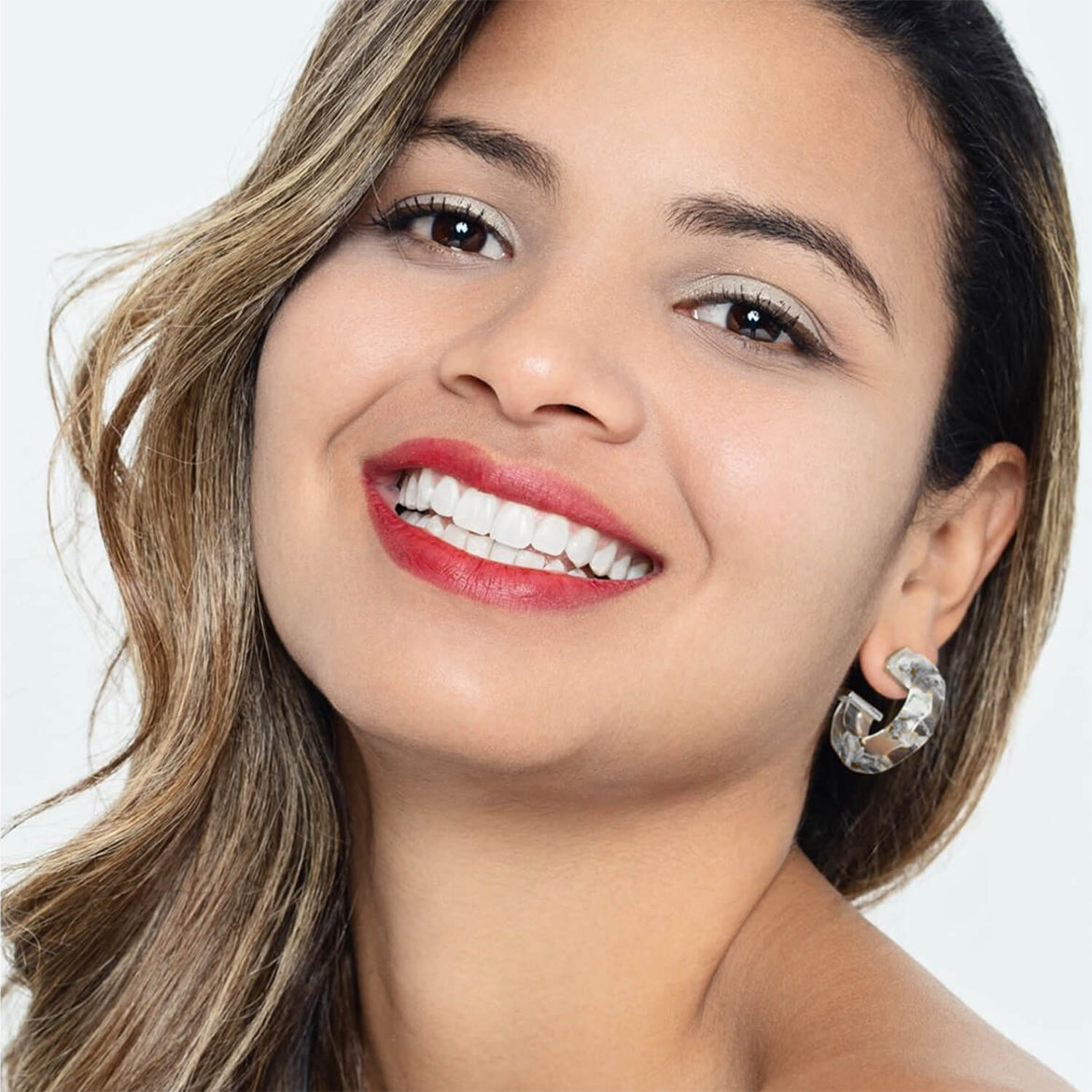 SILVER LEAF HOOPS
