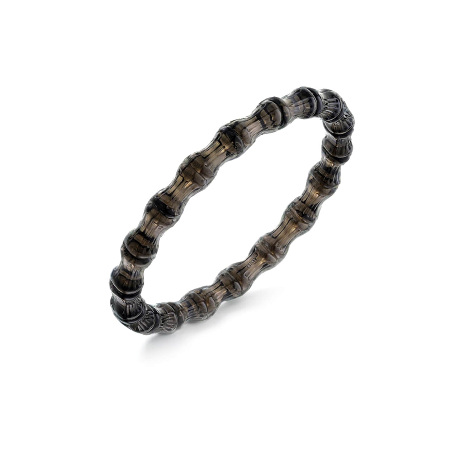 black bamboo slip on bangle