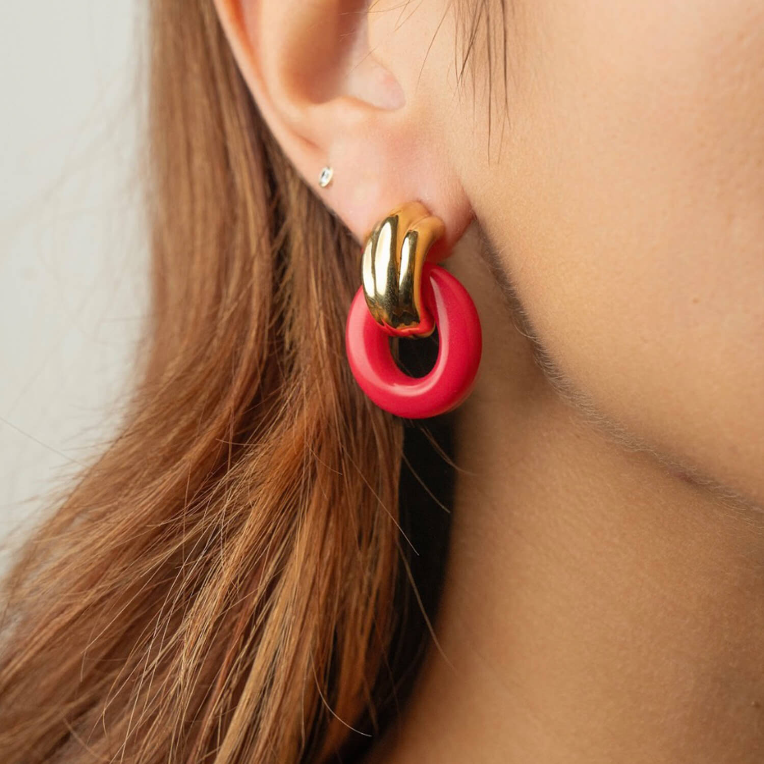 Donut Door Knocker Earrings