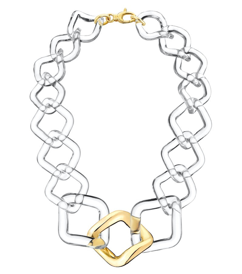 Oversized Twisted Link Necklace
