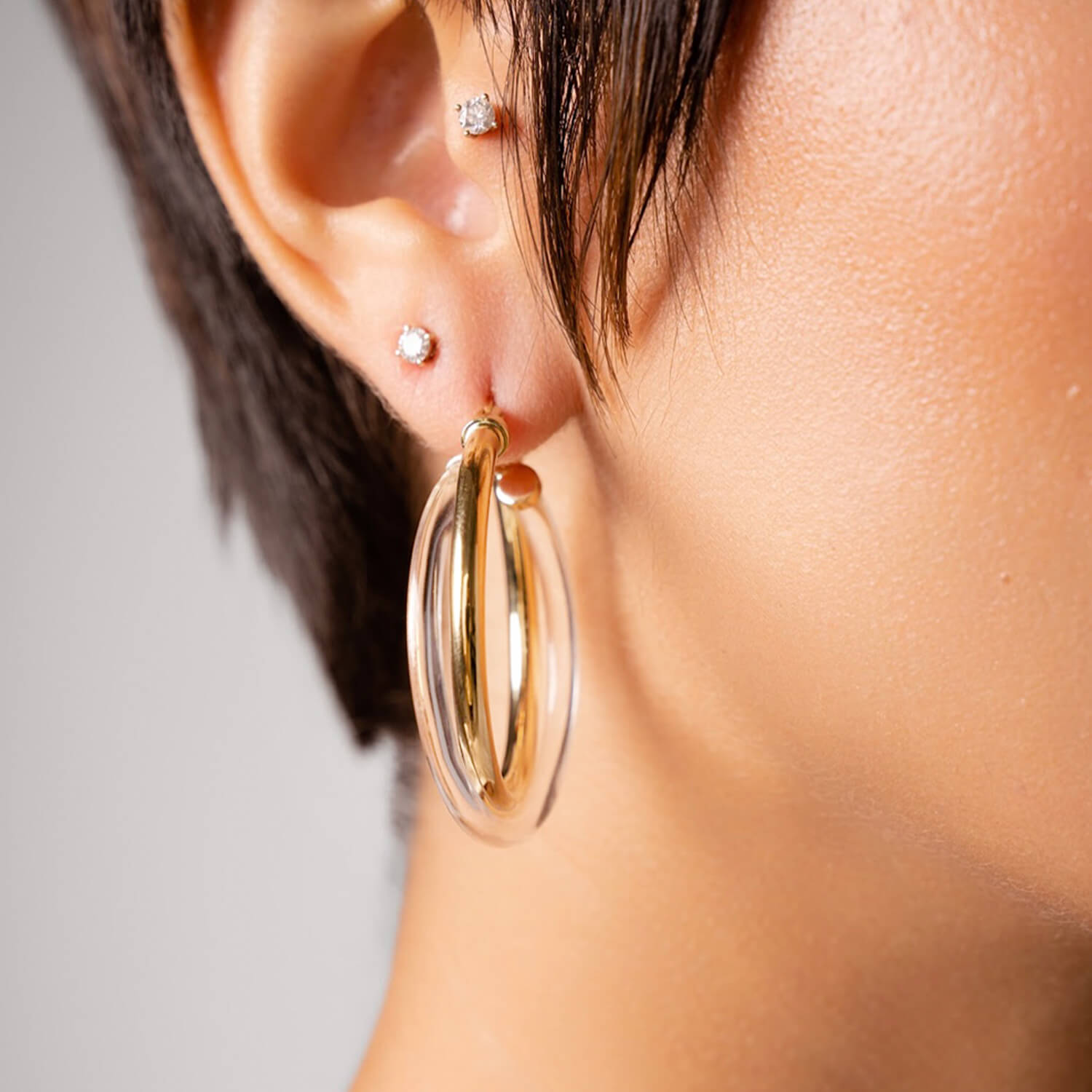 Clear Crossover Hoops