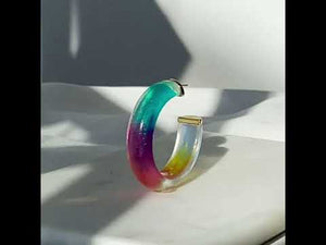 Colorful Hoop Earrings for the Trevor Project