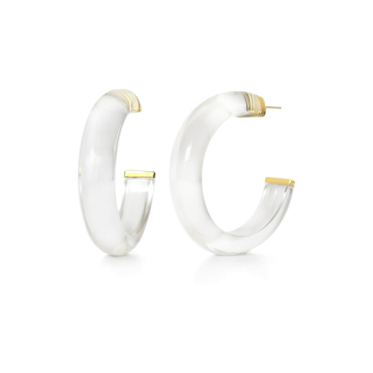 clear illusion hoops with glitter