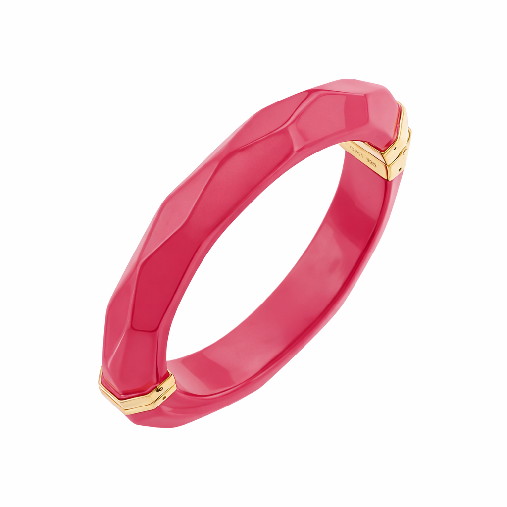 SAMPLE SALE - Thin Faceted Lucite Bangles