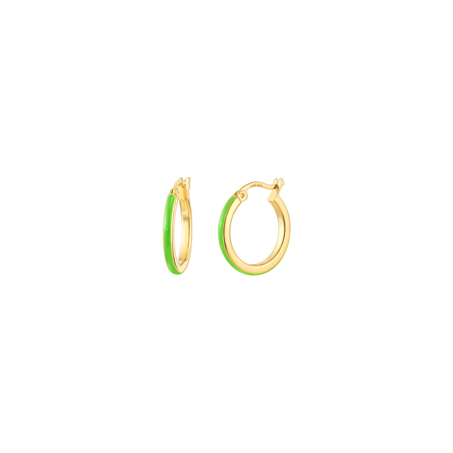 SAMPLE SALE - Petite Enamel Huggie Hoop Earrings