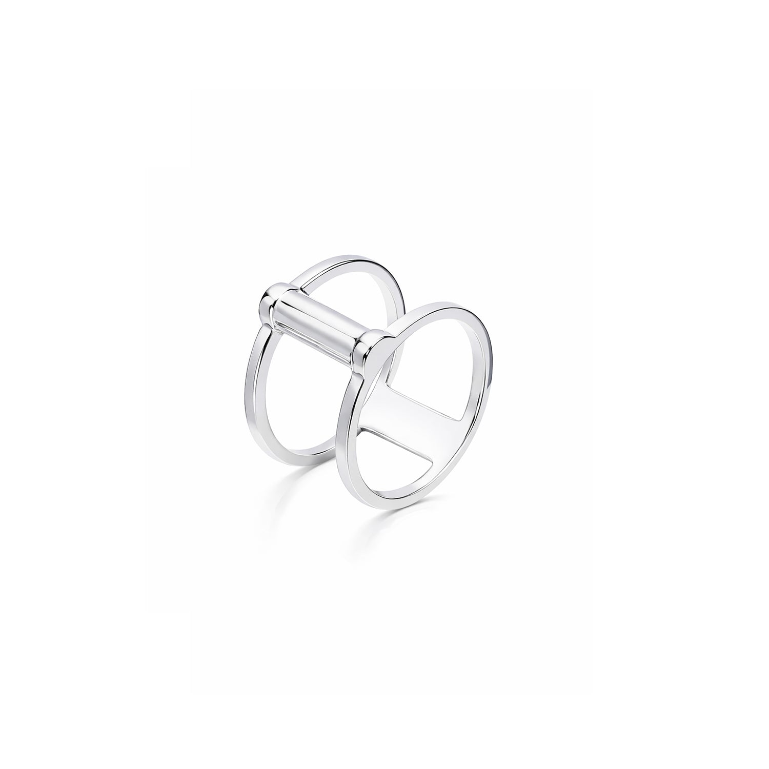 Double Band Silver Ring