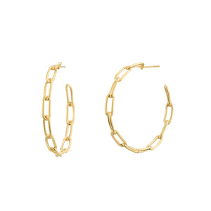 Thin Link Hoops