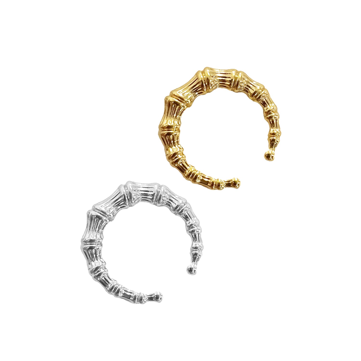 SAMPLE SALE - Bamboo Cuff Rings Set