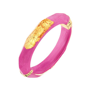 DAHLIA -PURPLE FACTED HINGE BANGLE