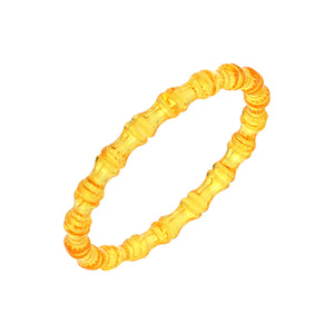 Slip on bamboo bangle in Honey