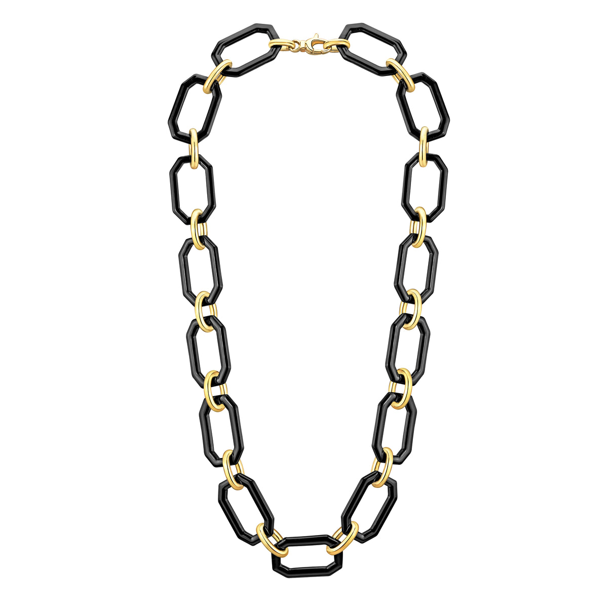 SAMPLE SALE - Oversized Octagon Link Lucite Necklace