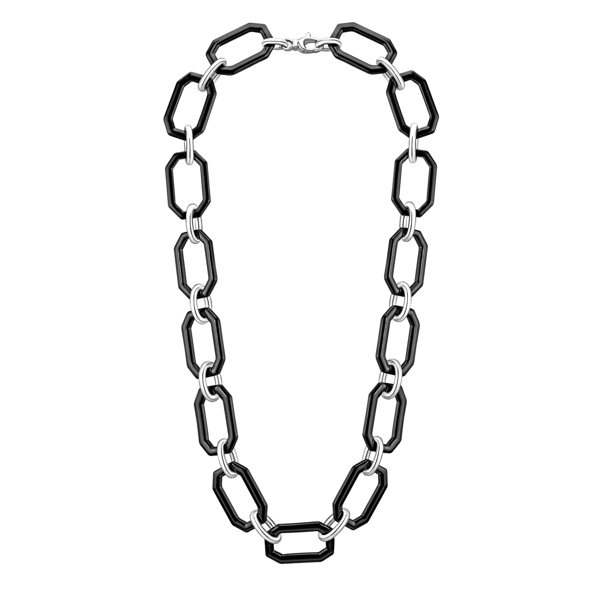 SAMPLE SALE - Oversized Octagon Link Lucite Necklace