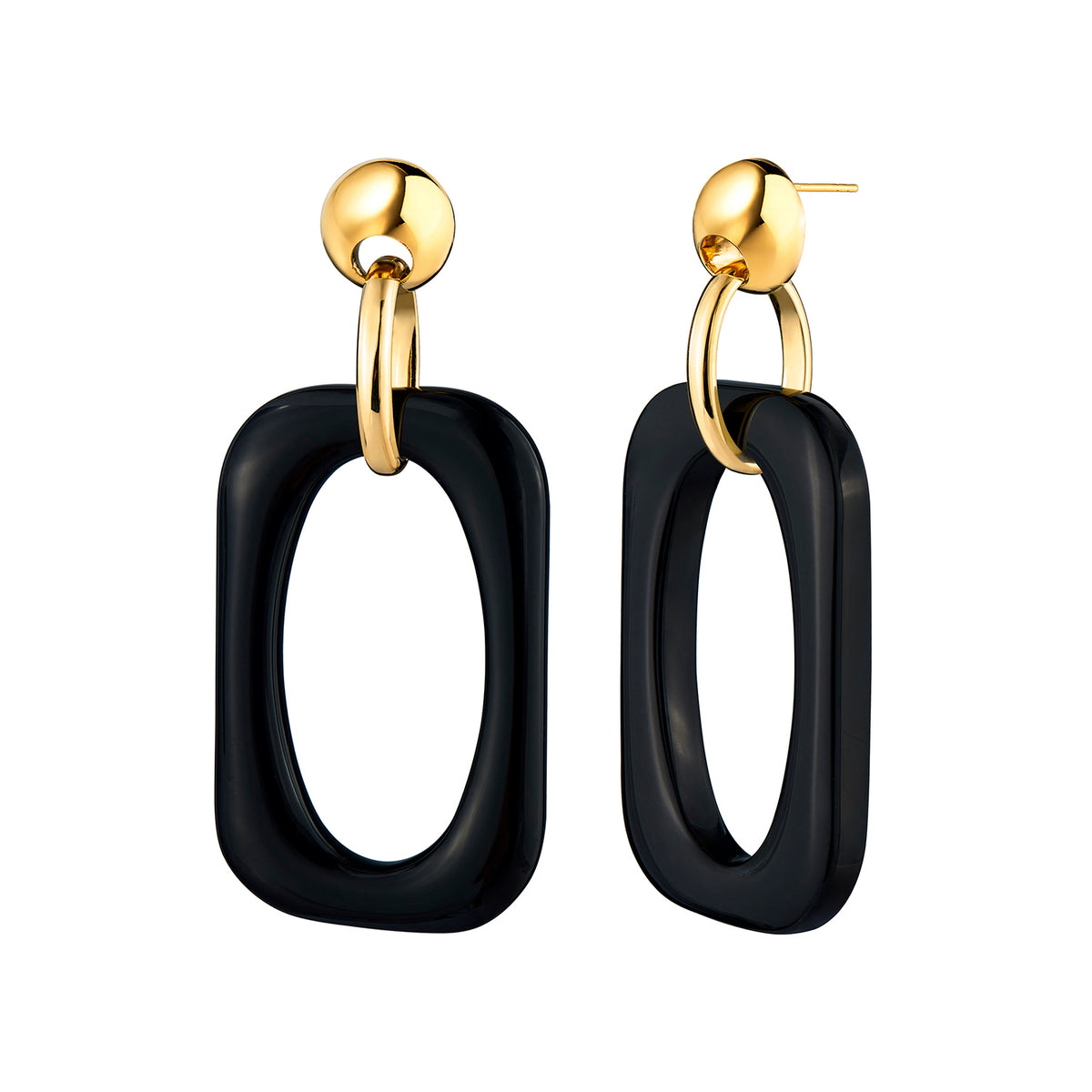 Oversized Rectangle Lucite Earrings