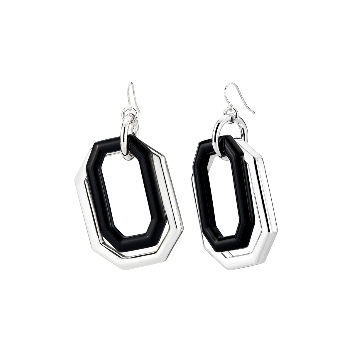Oversized Octagon Lucite Earrings