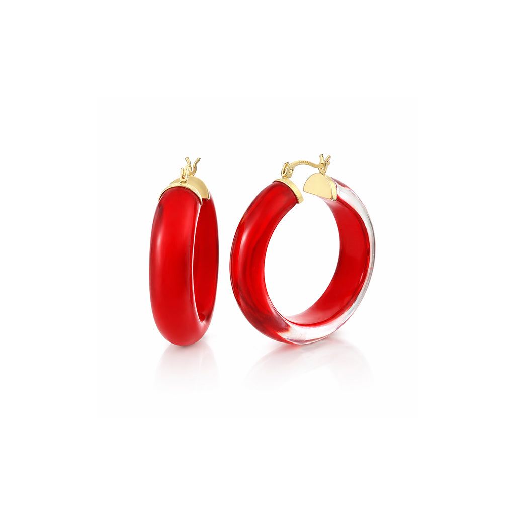 SAMPLE SALE - Small Click Top Hoop Earrings