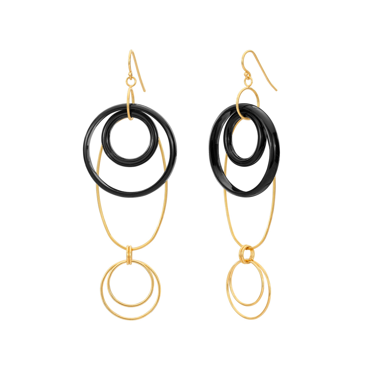 SAMPLE SALE - Silver Oval Drop Earrings