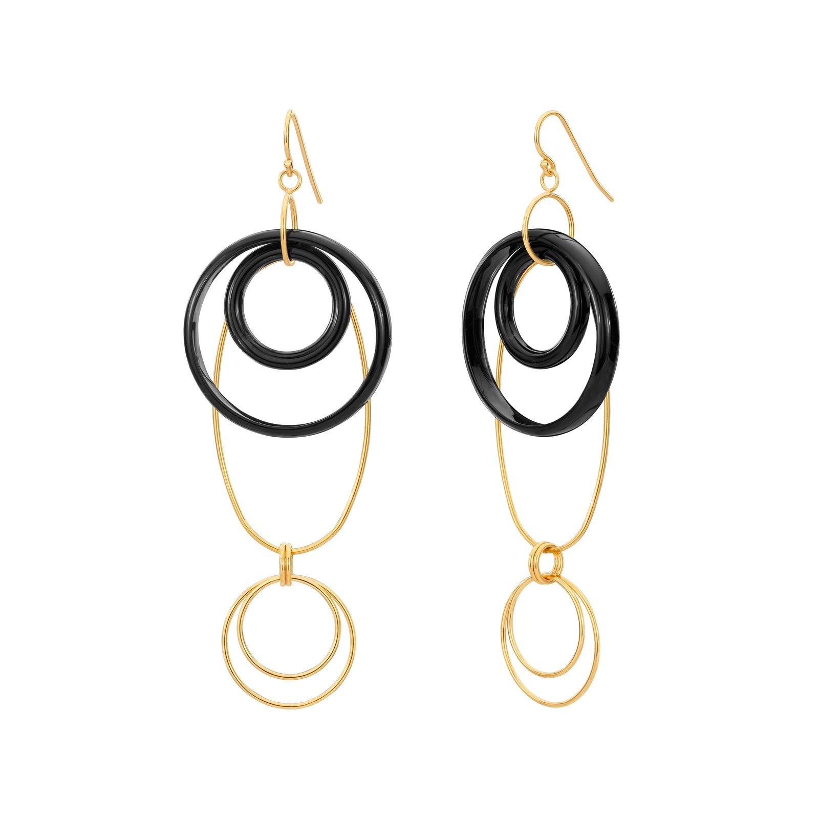 SAMPLE SALE - Silver Oval Drop Earrings