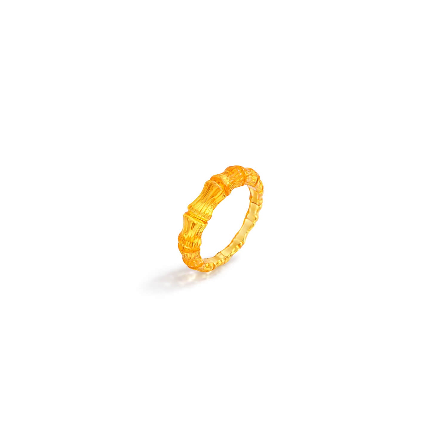 Yellow ring on a white background
