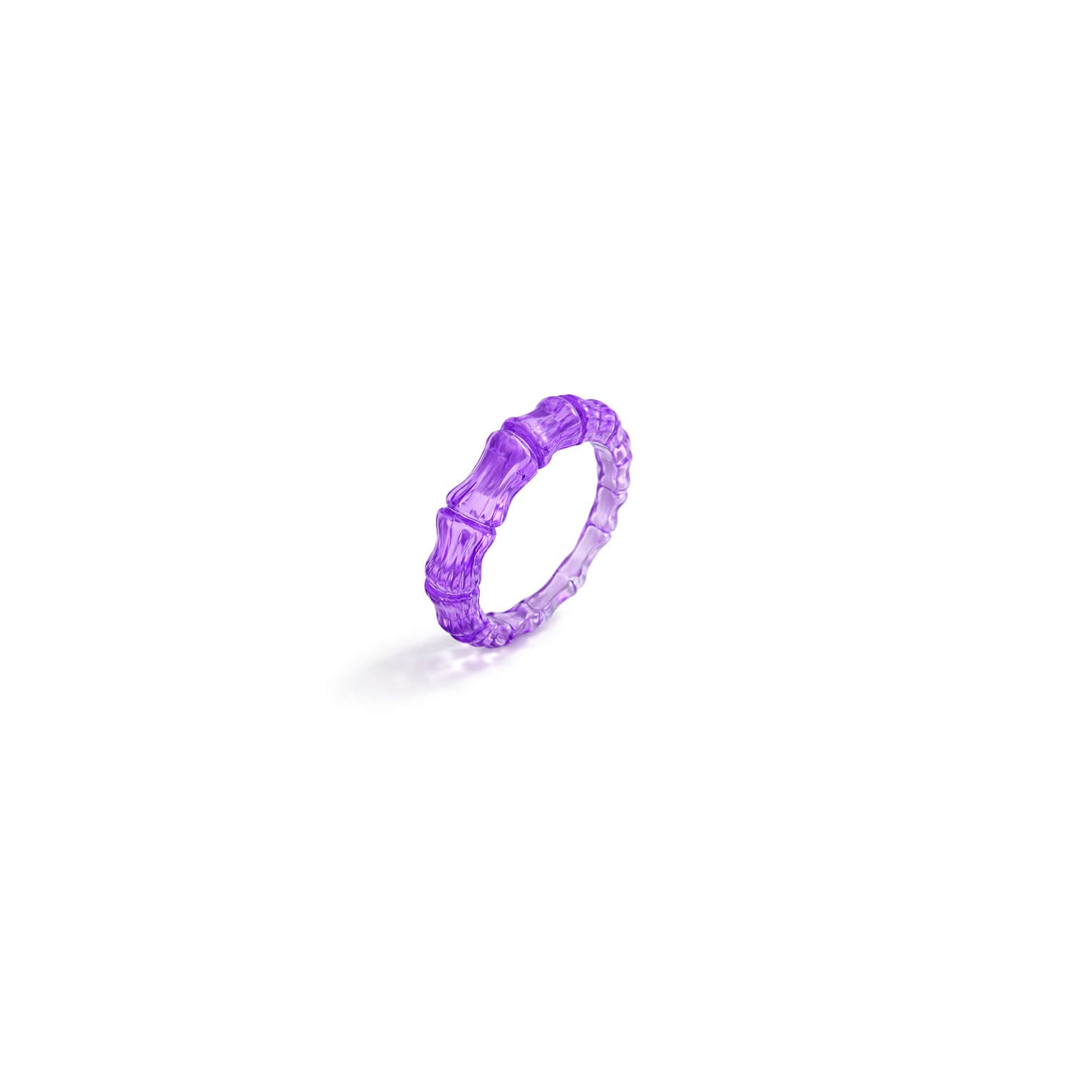 Purple ring on a white background