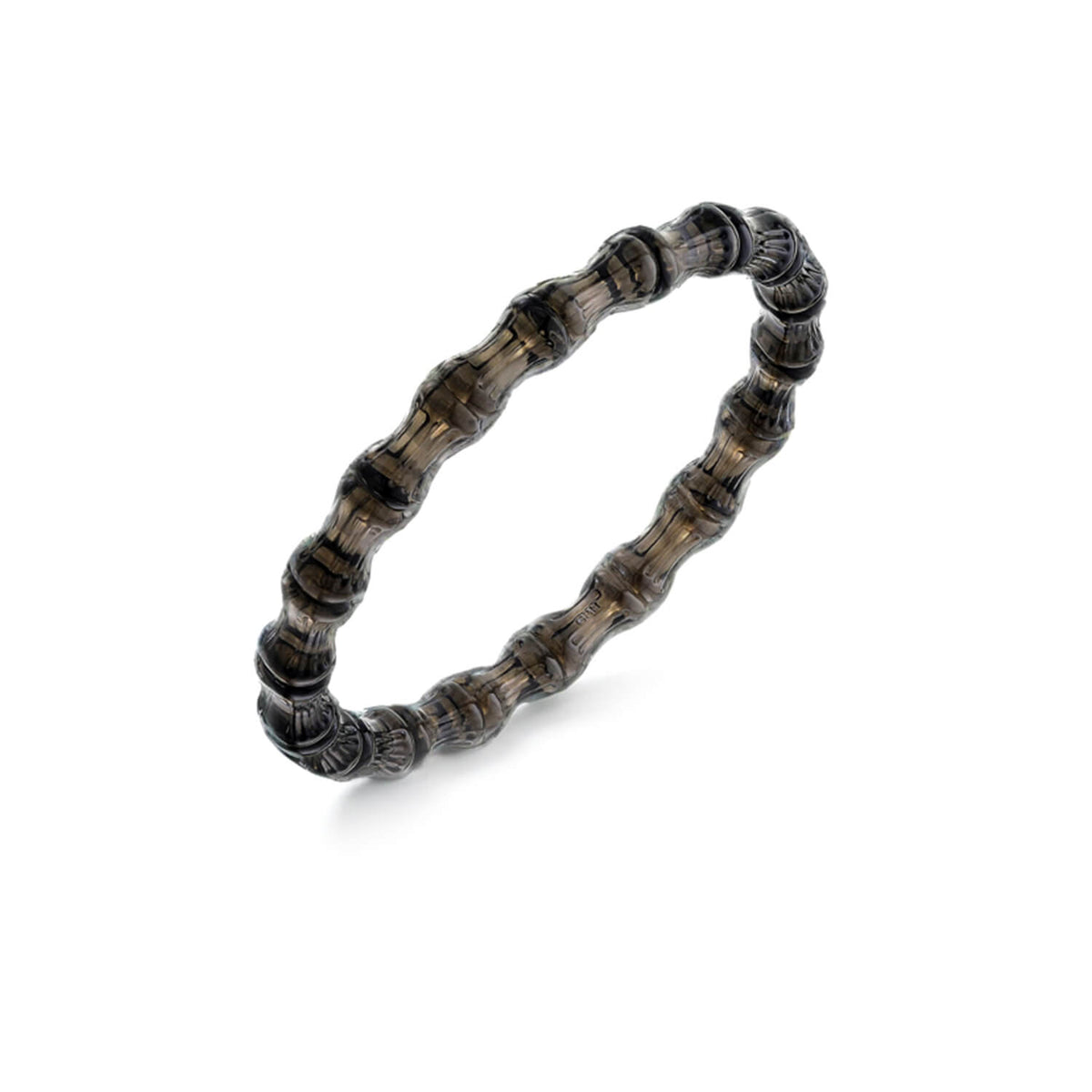 black bamboo slip on bangle