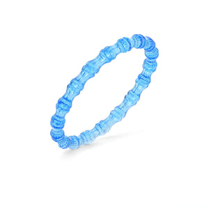 blue bamboo slip on bangle