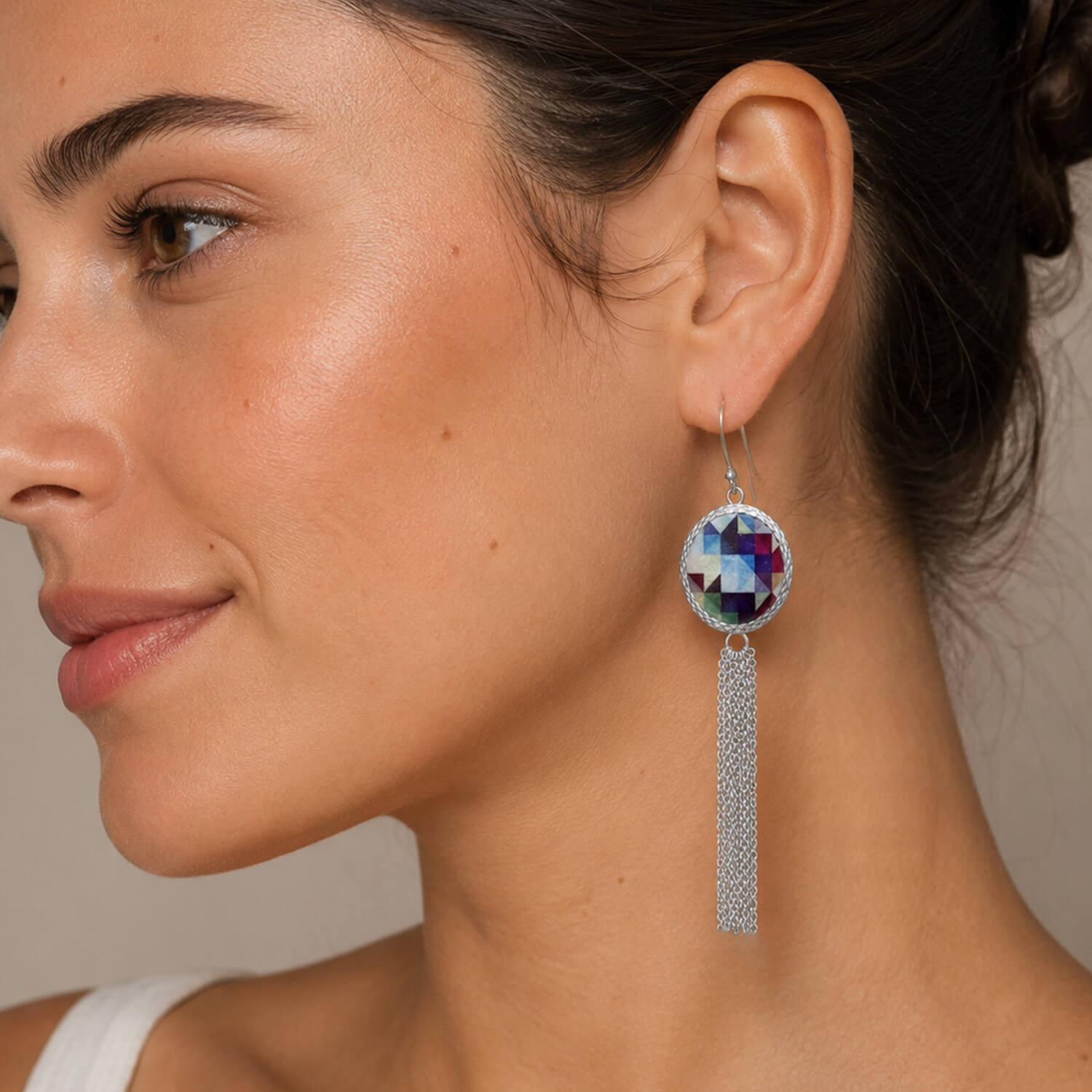 Disco Tassel Earring