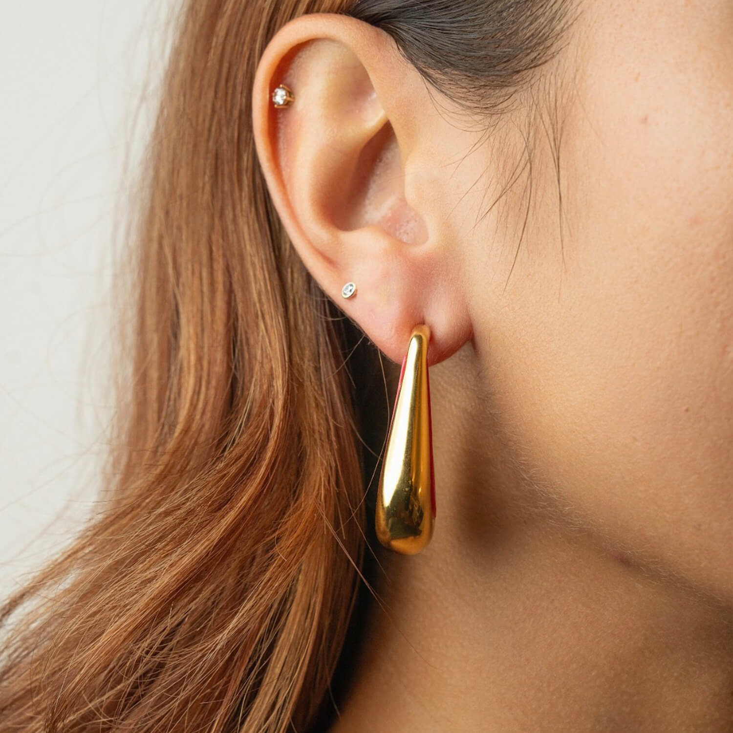 Drop Hoop Earrings