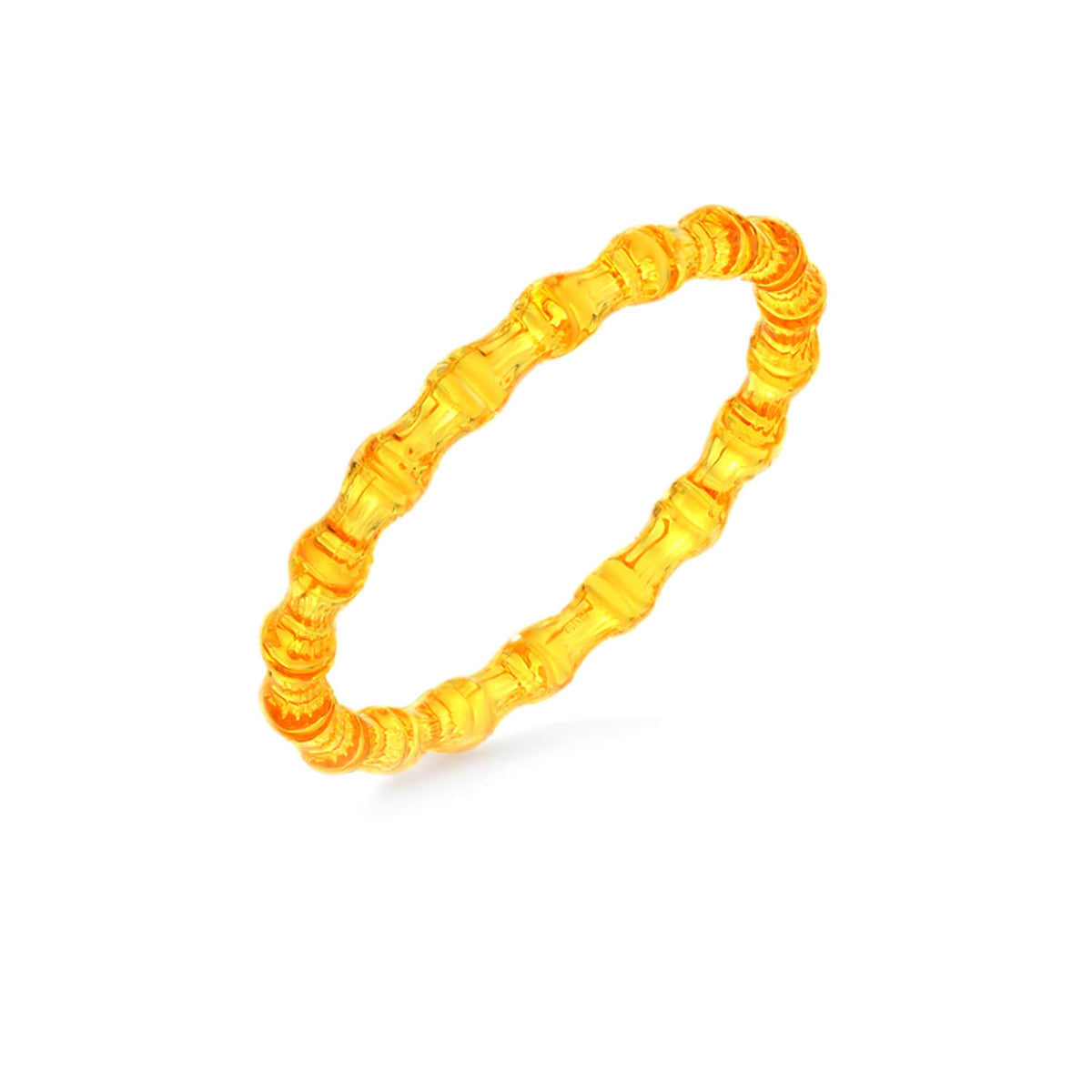 honey gold bamboo slip on bangle