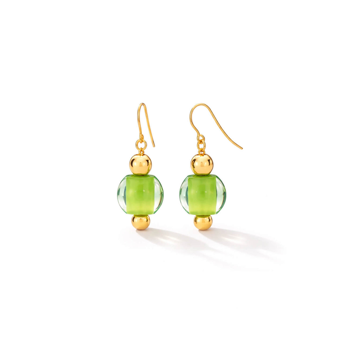 mini bead earring - green
