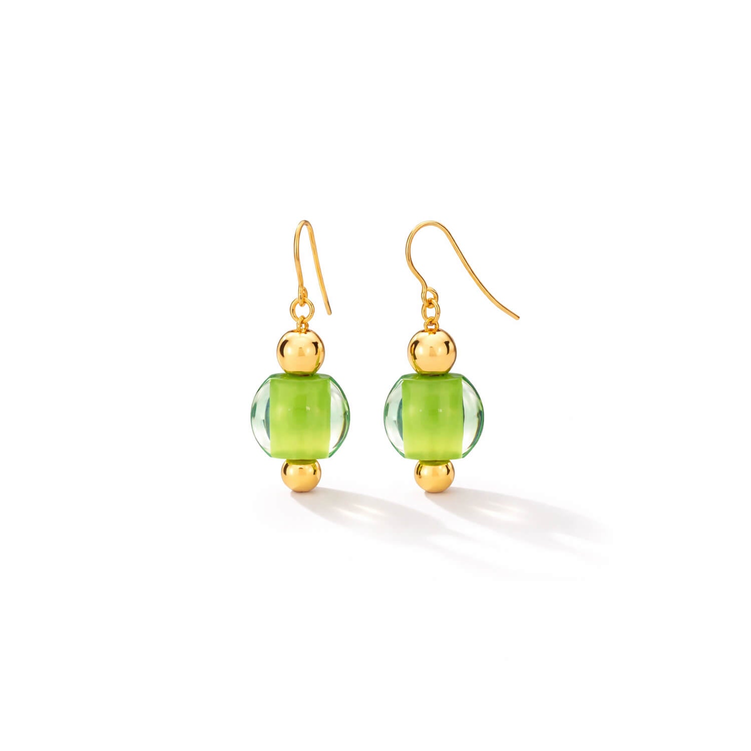 mini bead earring - green
