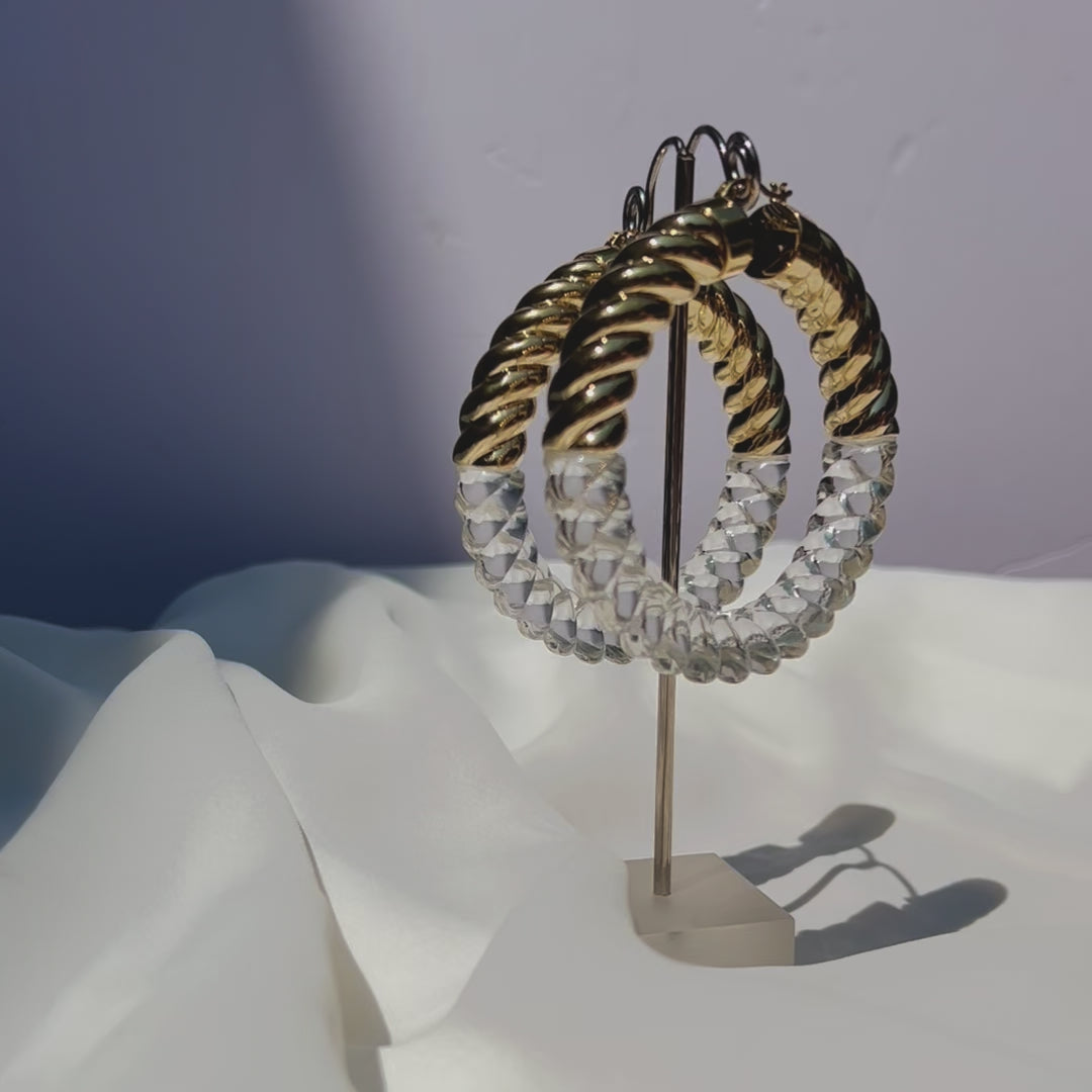 Twisted Chunky Hoops