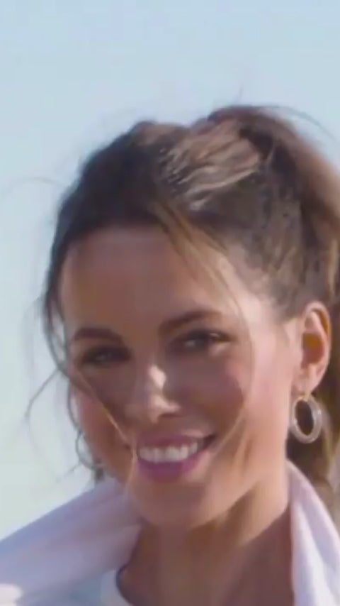 Thin Lucite Hoop Earrings