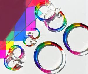 tie dye rainbow jewelry