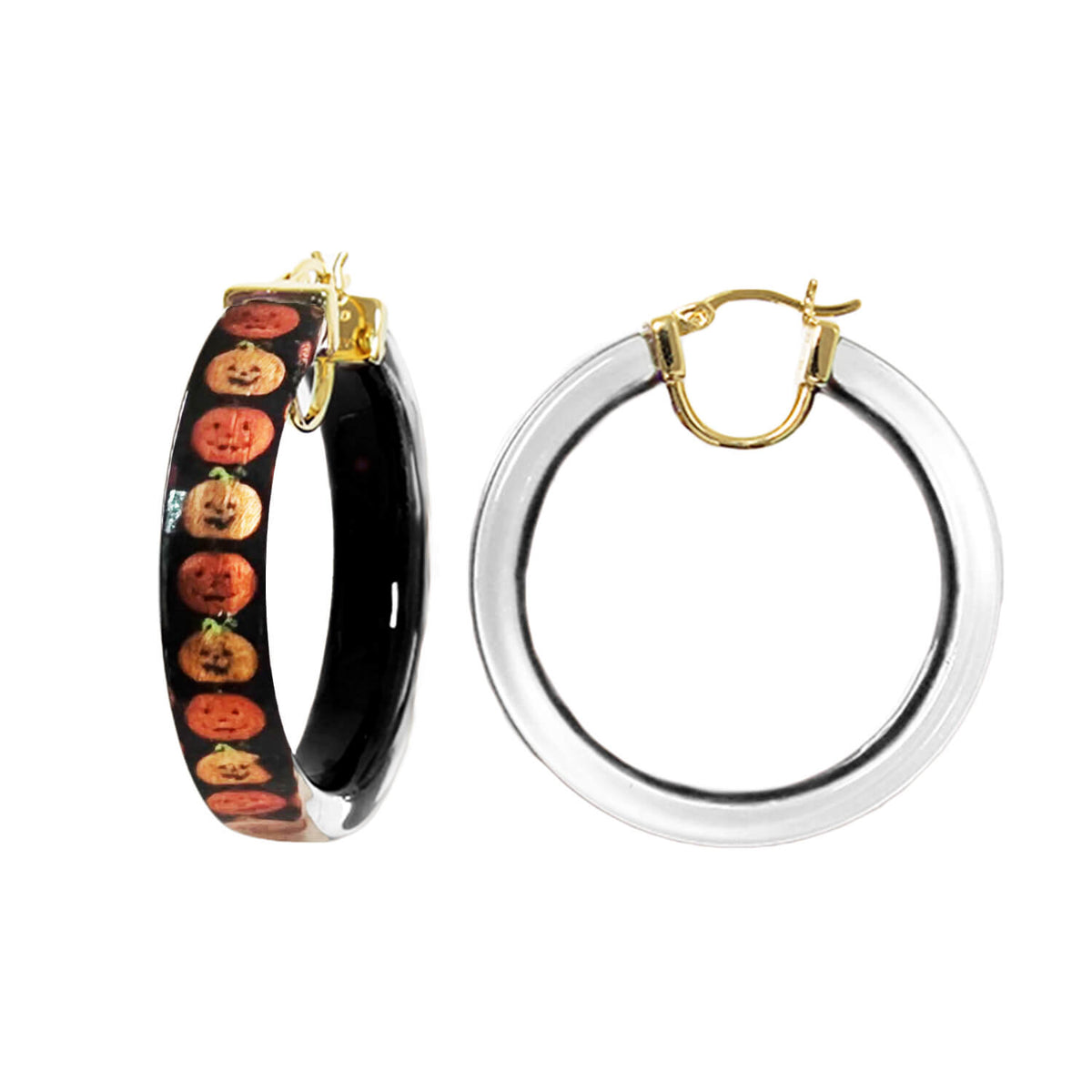 Pumpkin halloween hoops
