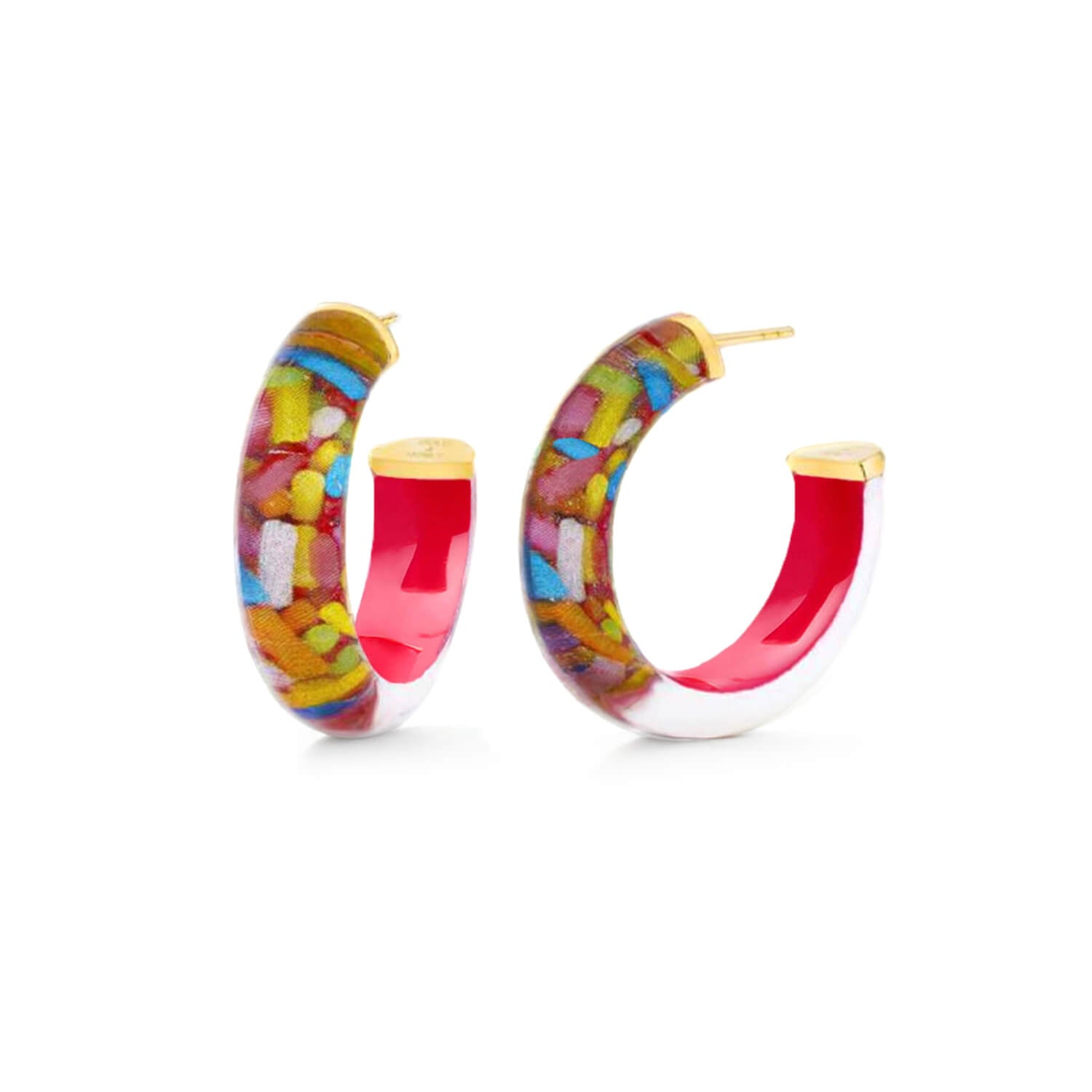 Sprinkles Illusion Hoop Earrings