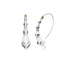 wishbone drop and dangle bamboo earrings