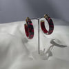 Chili lips lucite hoops