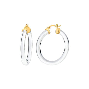 Thin Lucite Hoops