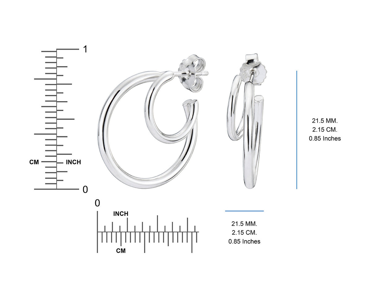 Double Hoops dimensions
