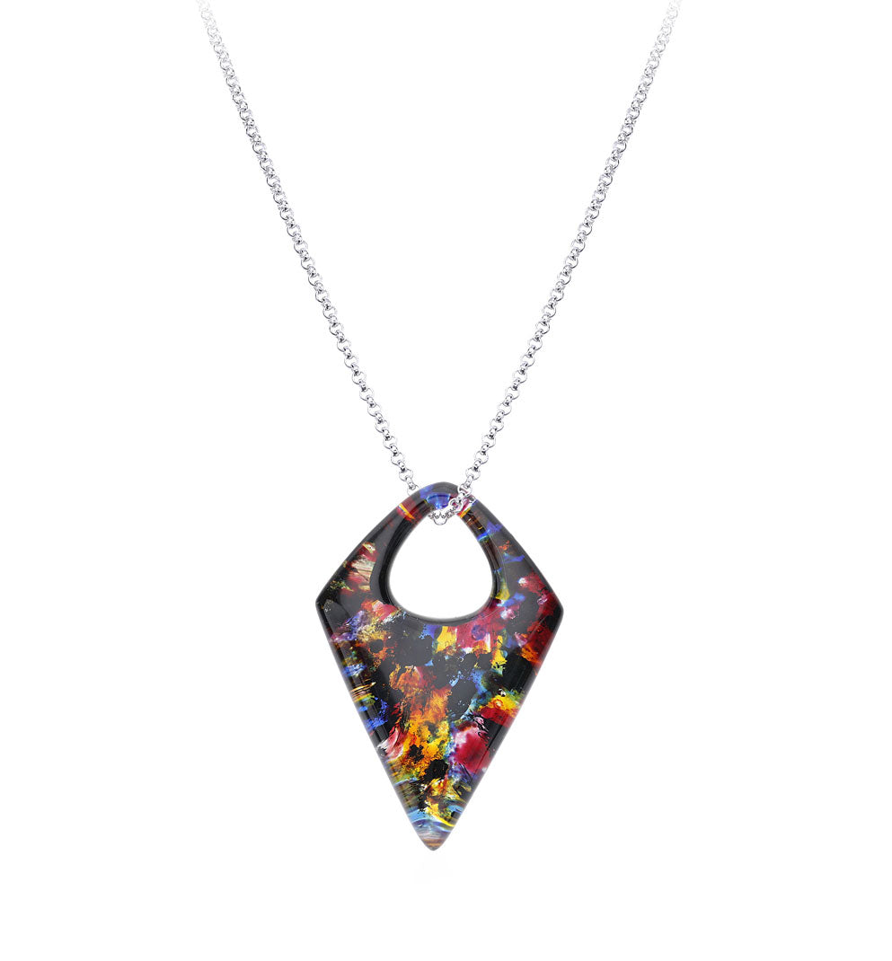 Multi Color Painted Pendant