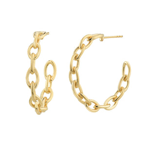 LINK HOOP EARRINGS