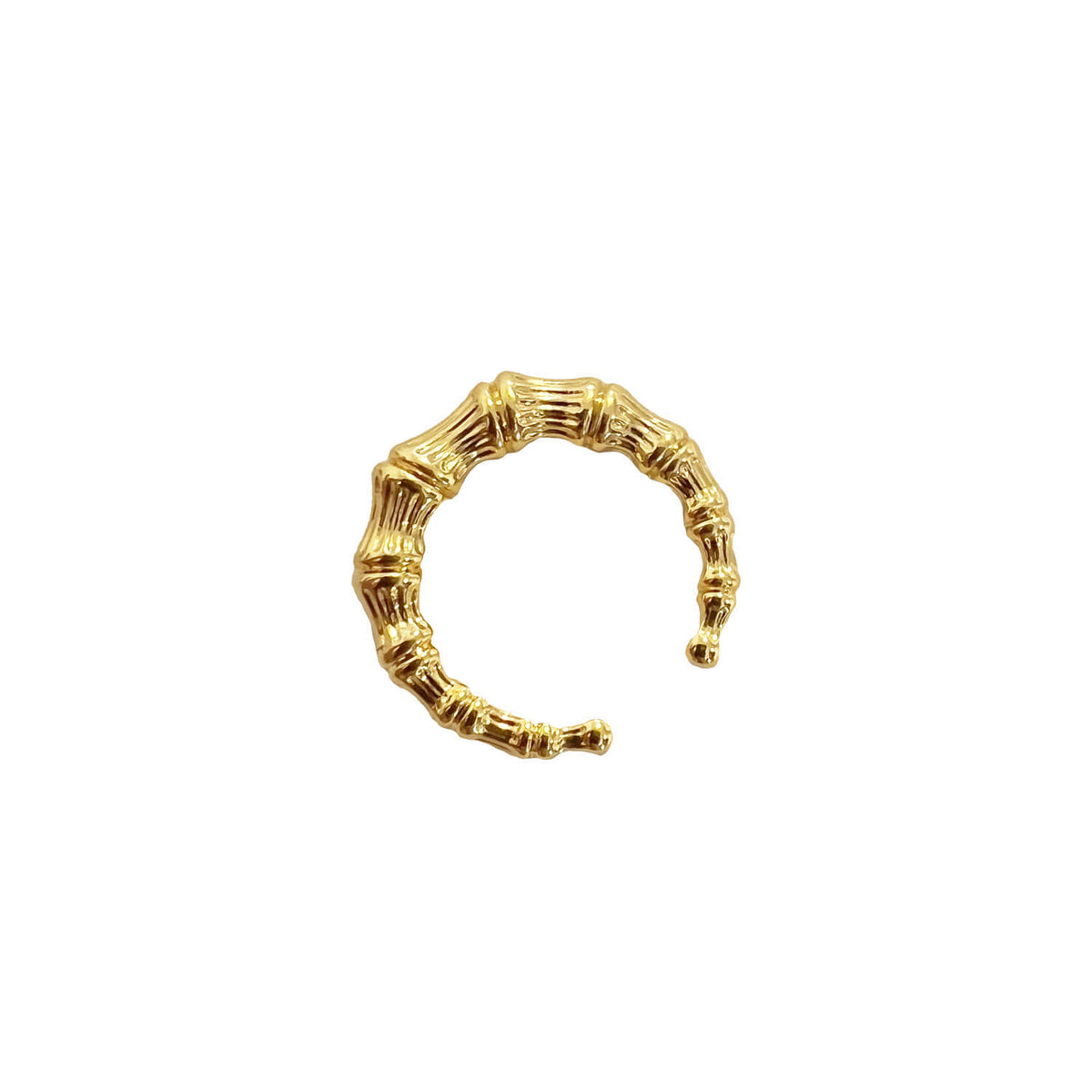 Bamboo Cuff Rings - Gold & Honey
