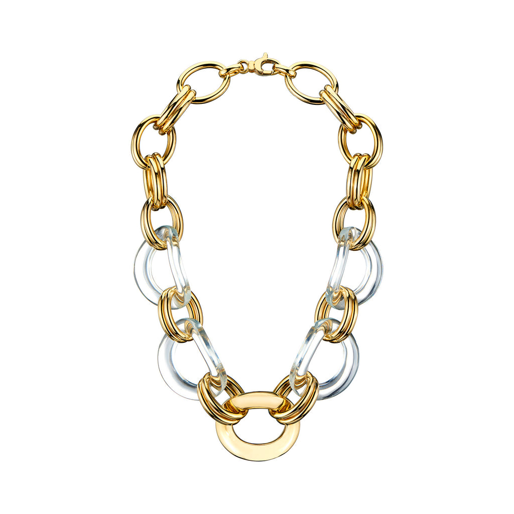 Chunky clear shop lucite necklace