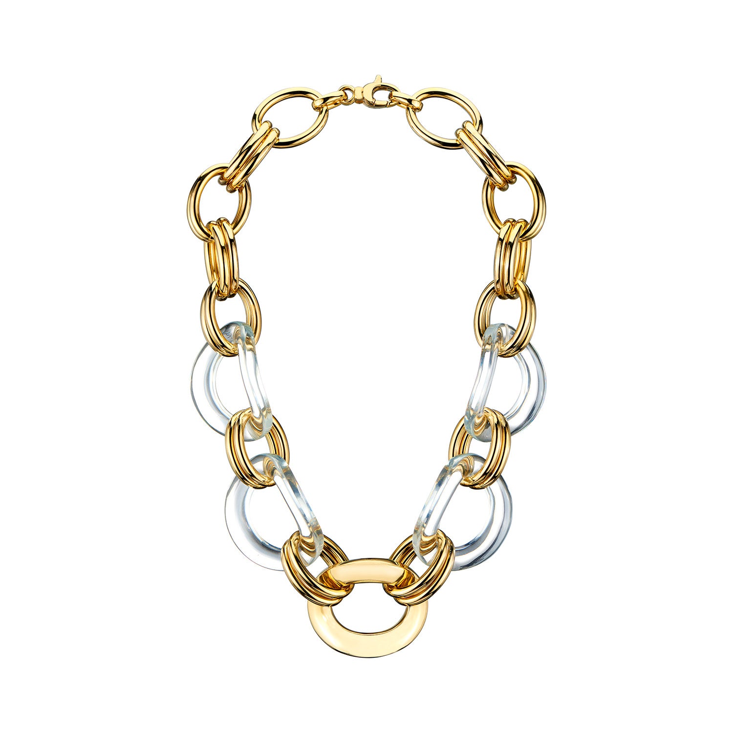 Clear Chain Link Necklace