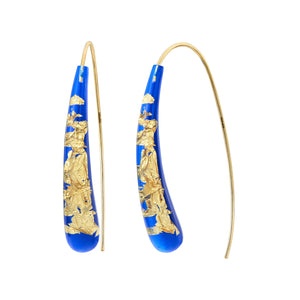 Wishbone Earrings - ROYAL BLUE