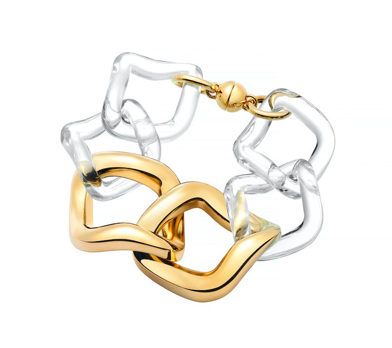 Oversized Twisted Link Bracelet