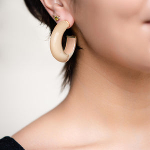 Caramel Hoop Earrings