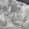 Lucite Bamboo Wishbone Earrings