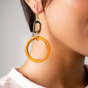 Honey Link Drop Earrings